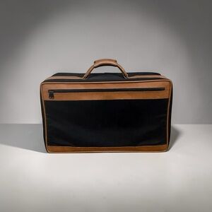 Vintage Hartmann Luggage
Suitcase Navy Nylon and Leather Collectors Item